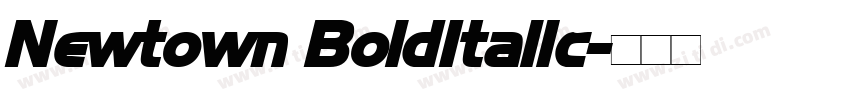 Newtown BoldItalic字体转换